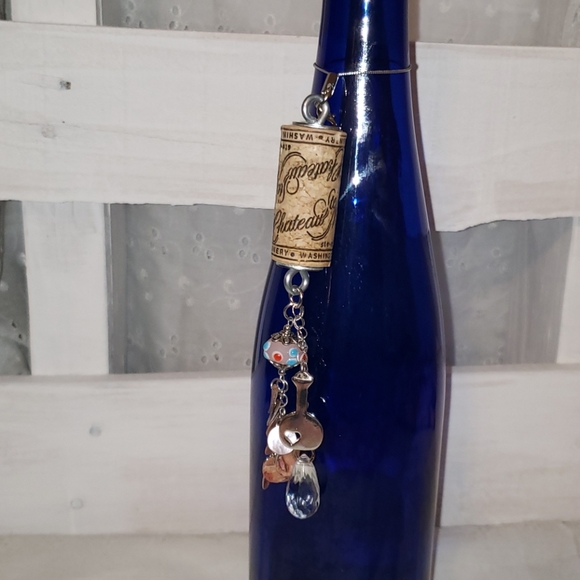 Wine Bottle, Liquor Bottle Charm,Key Chain - Picture 7 of 12